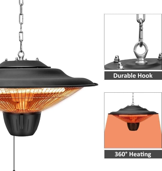 Factory ceiling radiant heater
