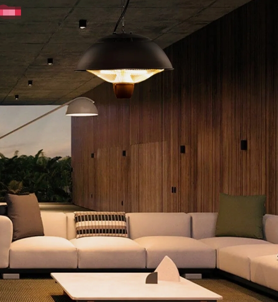 High ceiling factory radiator